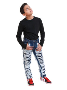 kids stacked jeans