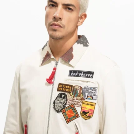 Aggar Vegan Leather Jacket Grey