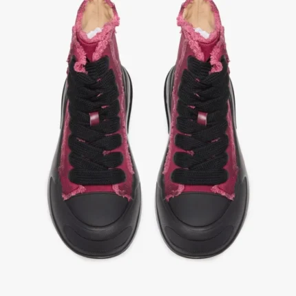 BURGUNDY HIGH TOPS SHOES g