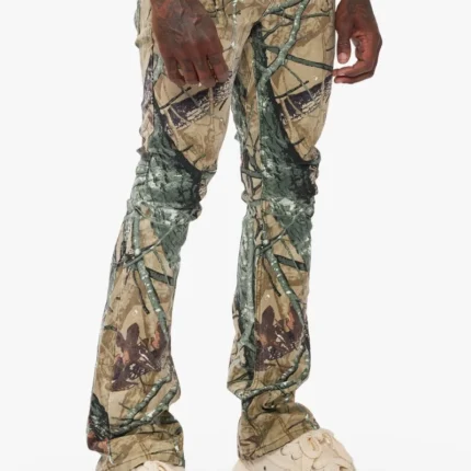 Hazard Forest Camo Stacked Jeans Valabasas