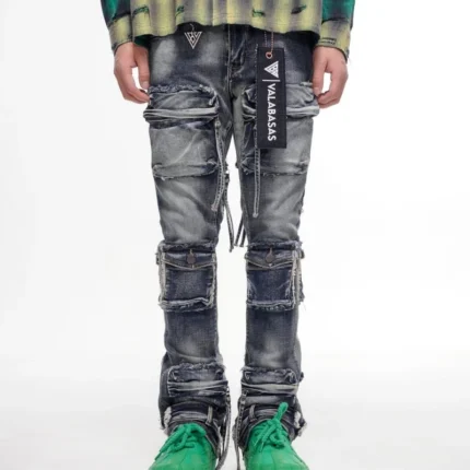 Mirage Blue Vintage Stacked Jeans