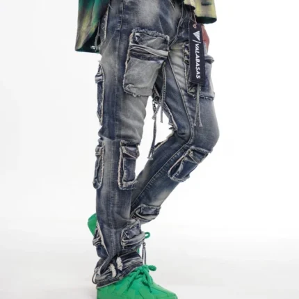 Mirage Blue Vintage Stacked Jeans