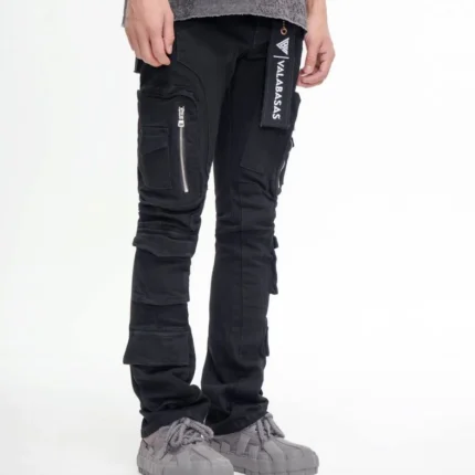 PayDay Black Stacked Jeans
