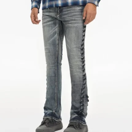 Ripcord Blue Washed Stacked Jeans